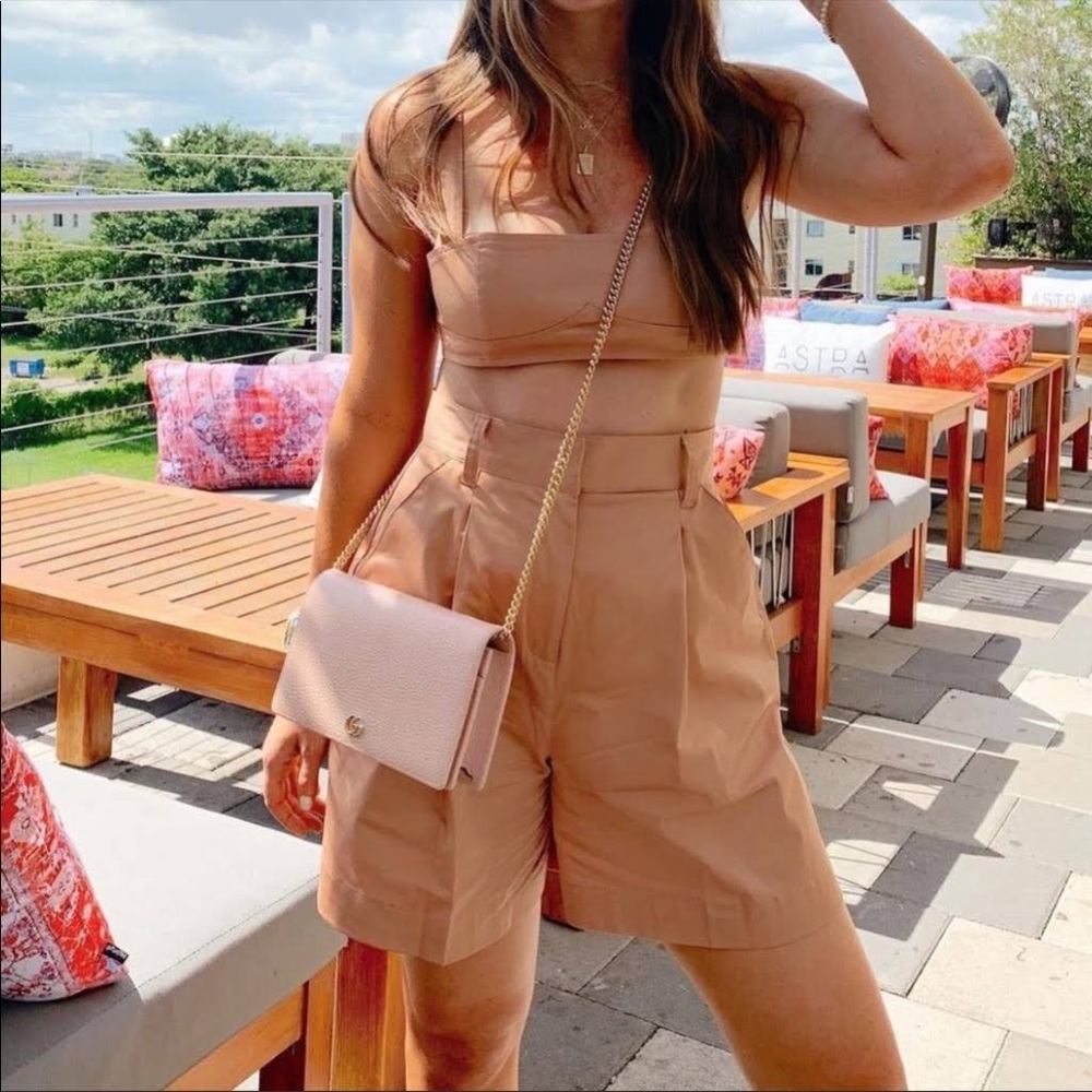 Danielle Bernstein Weworewhat Retro 80s Pleated Midi Shorts 8